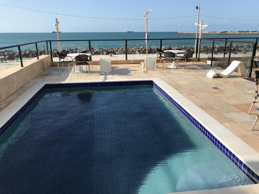 Apartament 804 Lindo Flat Mobiliado Com Vista Lateral Mar Na Praia De Iracema Fortaleza  Zewnętrze zdjęcie